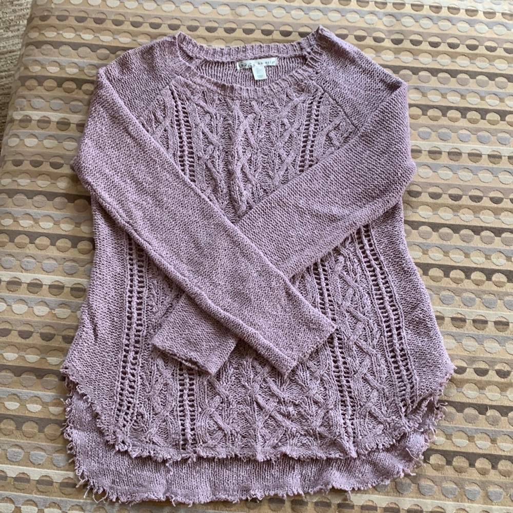 Womens cable knit sweater